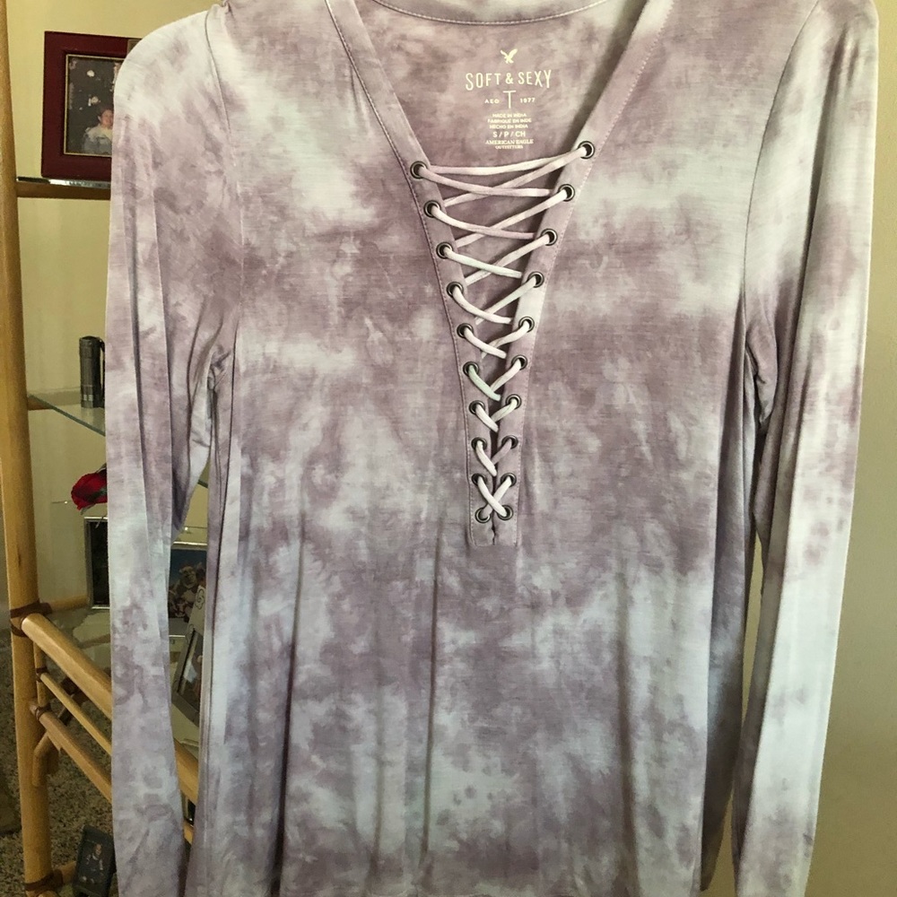 Soft & Sexy AEO ladies Tie Dye Top